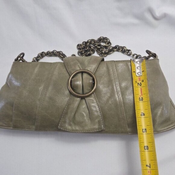 Perlina Leather Convertible Clutch Chain Shoulder Bag - Picture 9 of 14